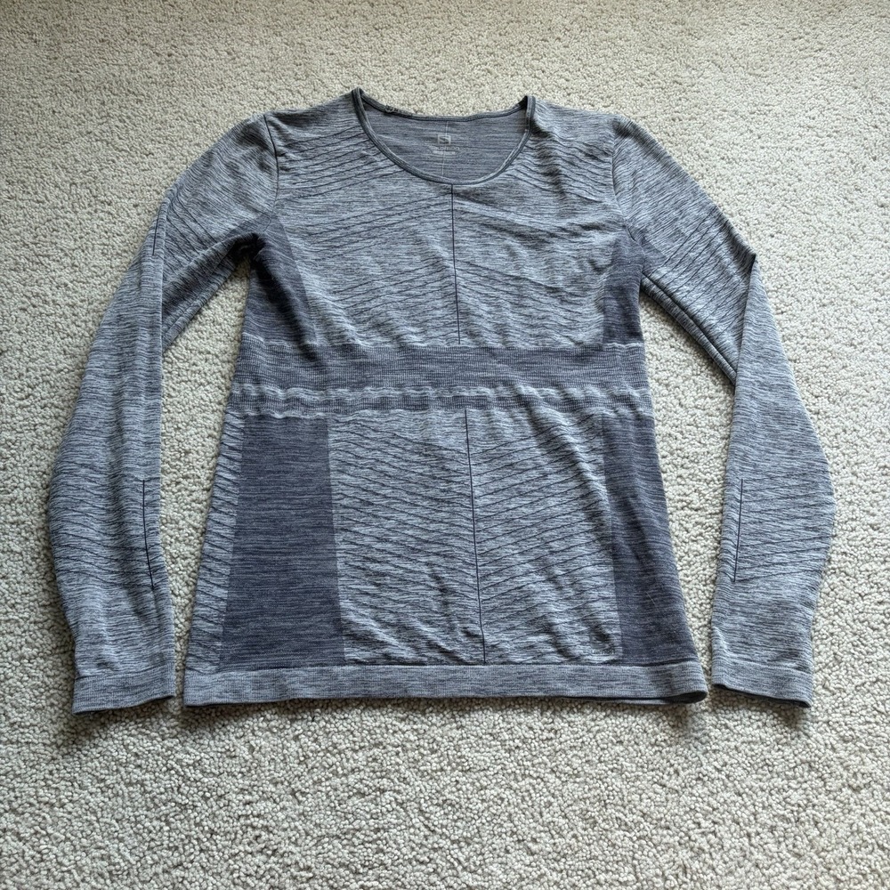 Salomon Long Sleeve Shirt Women's Medium Gray